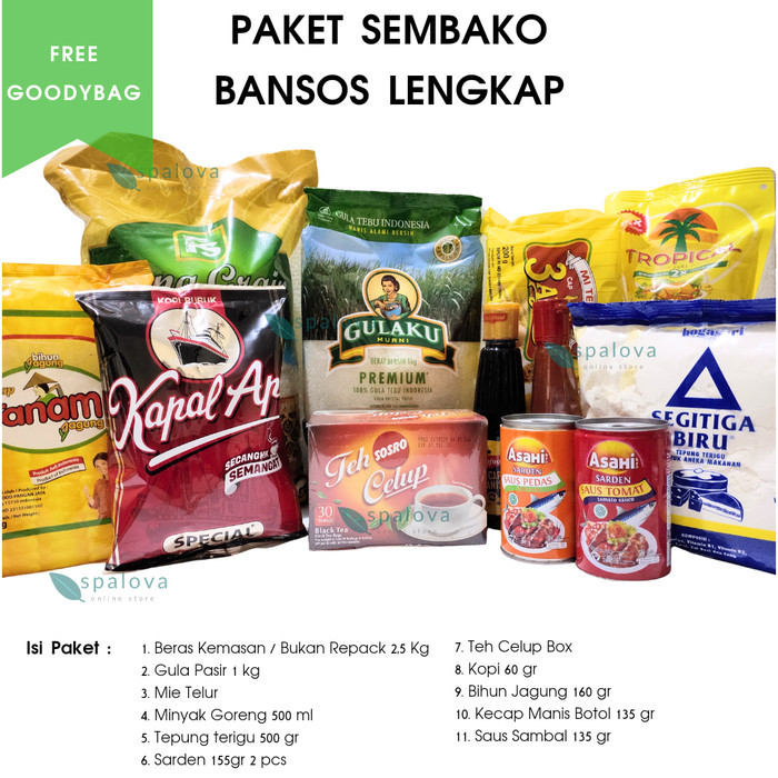 

PAKET SEMBAKO BANSOS LENGKAP HOT