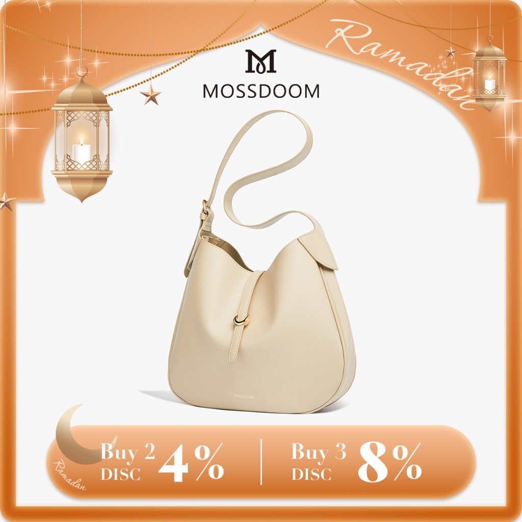 MOSSDOOM Tas Wanita Bailey Bag Tas Selempang Berlipit