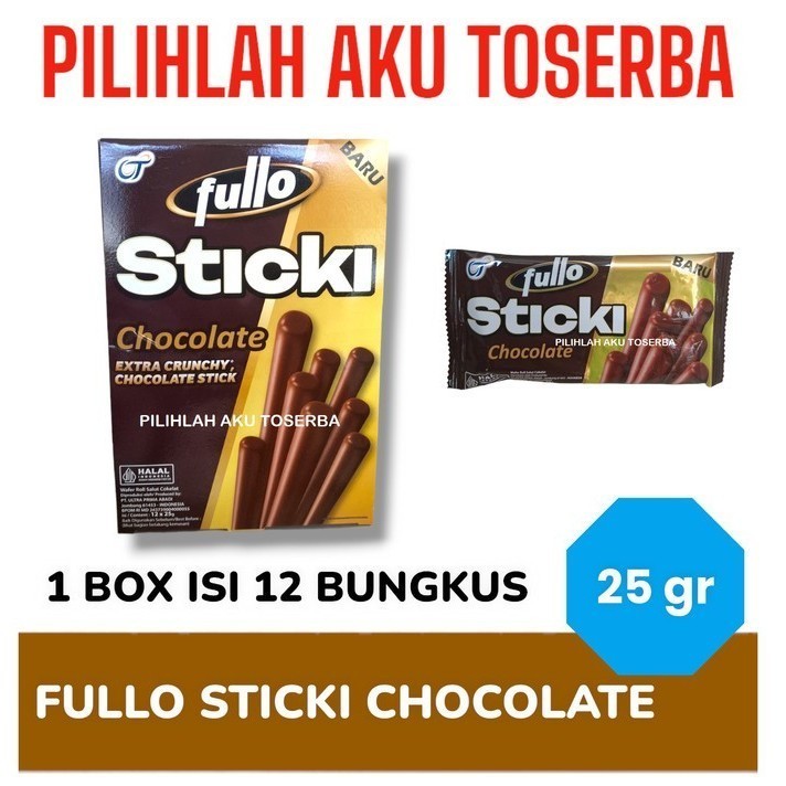 

STICKI FULLO CHOCOLATE 25 gram - ( HARGA 1 BOX ) pusat grosir termurah murah meriah