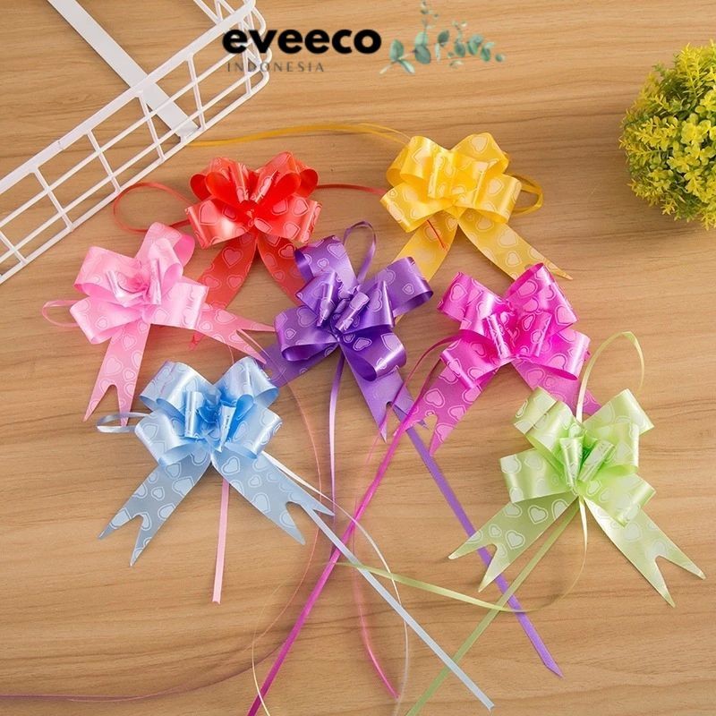 

EVEEco - (1pack) A30 B30 C30 Pita Tarik Motif / Pita Serut 30mm isi 10pcs Dekorasi