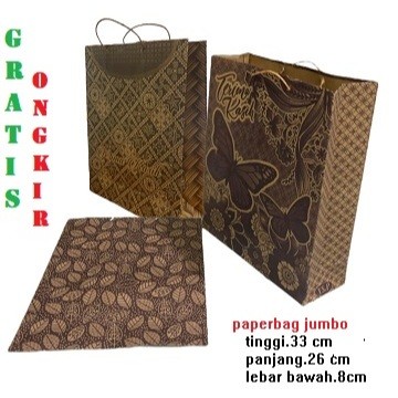 

promo murah 1 lusin(12 pcs) pape rbag jumbo/tas kertas jumbo/paperbag hajatan
