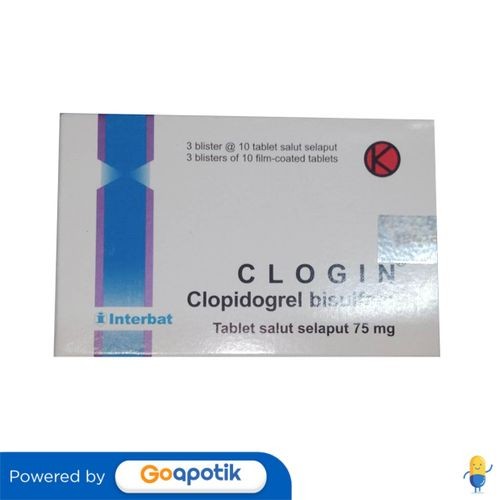 Clogin 75 Mg Box 30 Tablet
