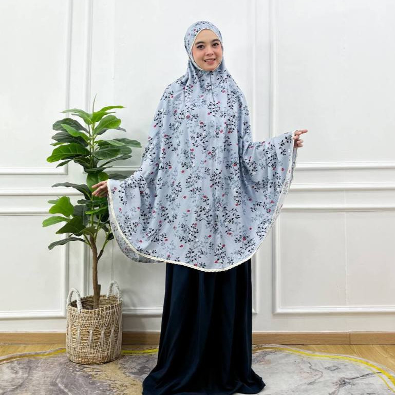 PRILLY BUSANA - Hamidah Mukena Dewasa Couple - Telekung Rayon - Mukena Bali - Couplean Lebaran