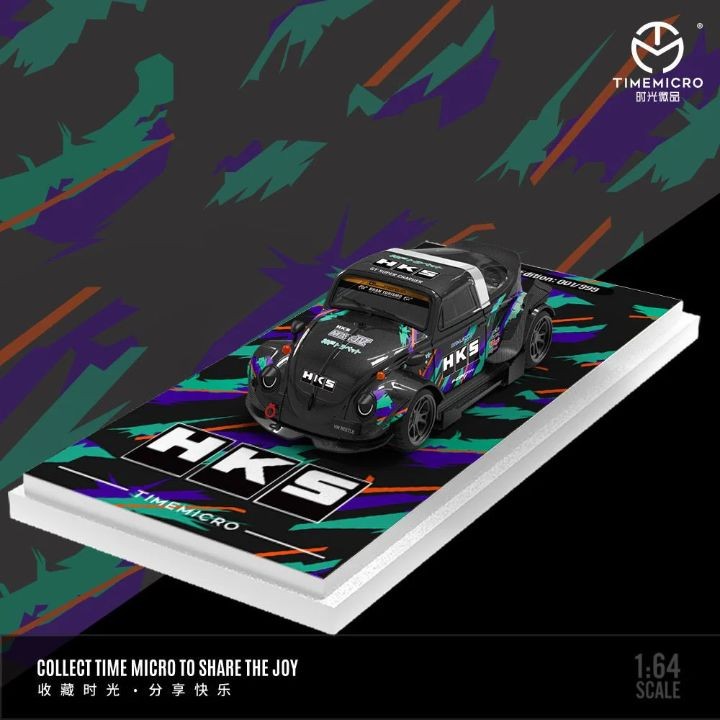 TIMEMICRO VOLKSWAGEN BEETLE HKS LIVERY DIECAST TIME MICRO
