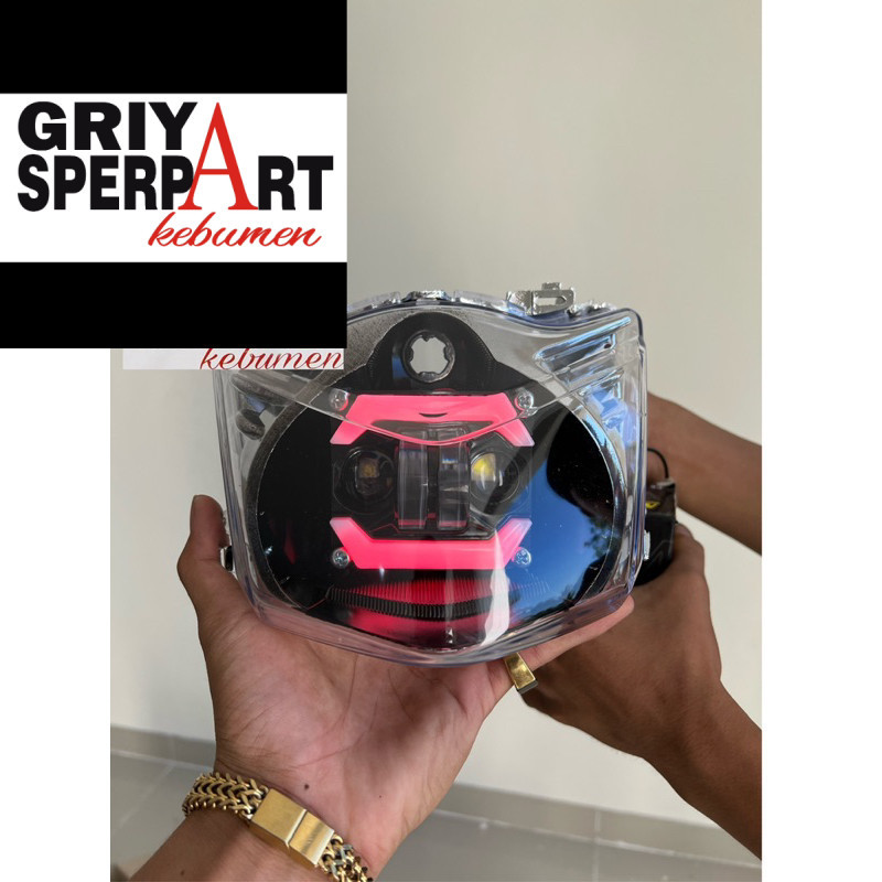 LAMPU DEPAN HONDA BEAT LAMA KARBU  LED 2012-2015