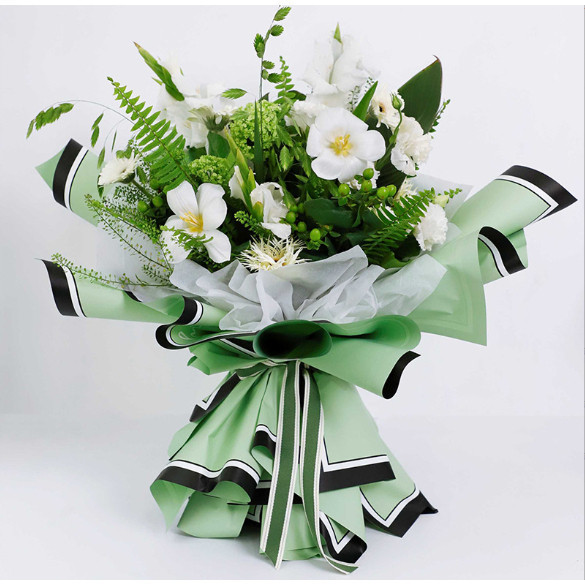 

Isi 20 LEMBAR Kertas Buket Bunga Motif Kelinci Flower Wrapping Paper Cellophane KB108