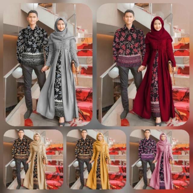 AMANDA-Couple WENDAH BETRAND-Terbatas. Promo Raya - Sarimbit Couple Green Sage Terbaru Lebaran 2025 