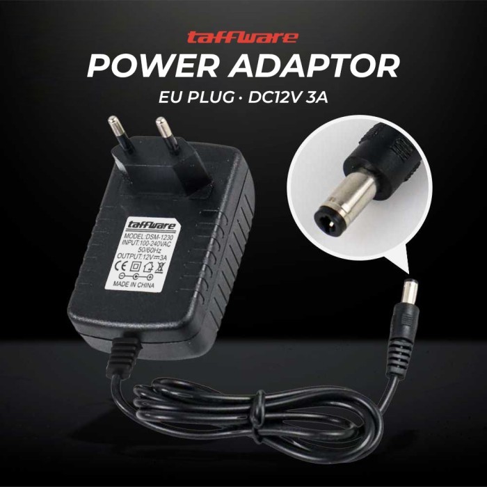 Adaptor Power Supply DC 12V 3A Kipas Lampu Led Strip Modem Wifi