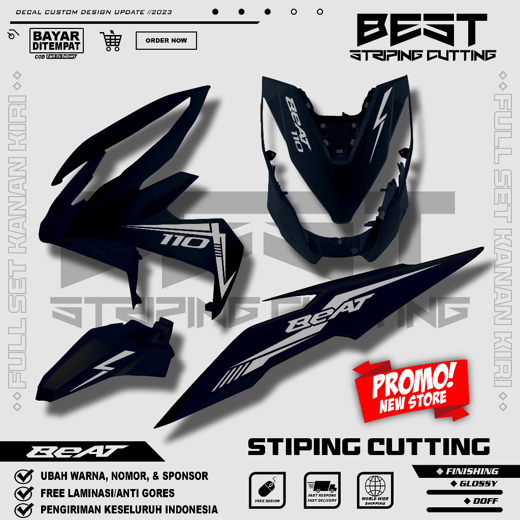 Striping Cutting Beat New Esp 2017 2018 2019 Stiker Cutting Beat Simple
