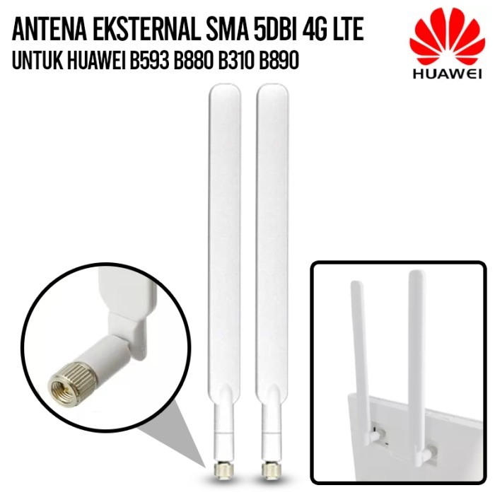 Antena Eksternal Modem 5dBi 4G LTE SMA Konektor Huawei Sinyal GSM