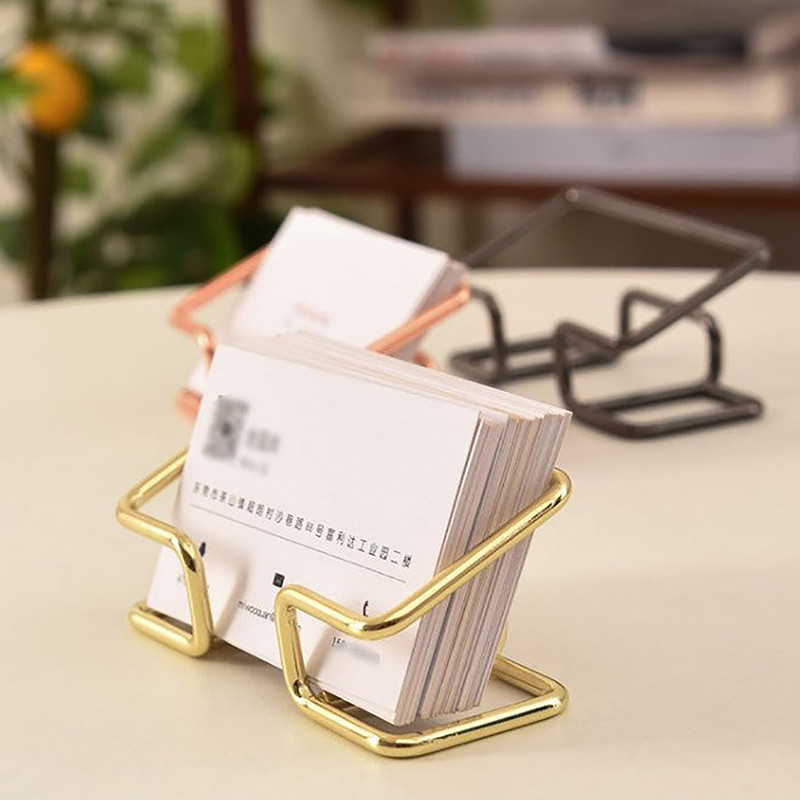 

Business Card Holder Desk Bracket Cards Organizer Office Gift Display Holders