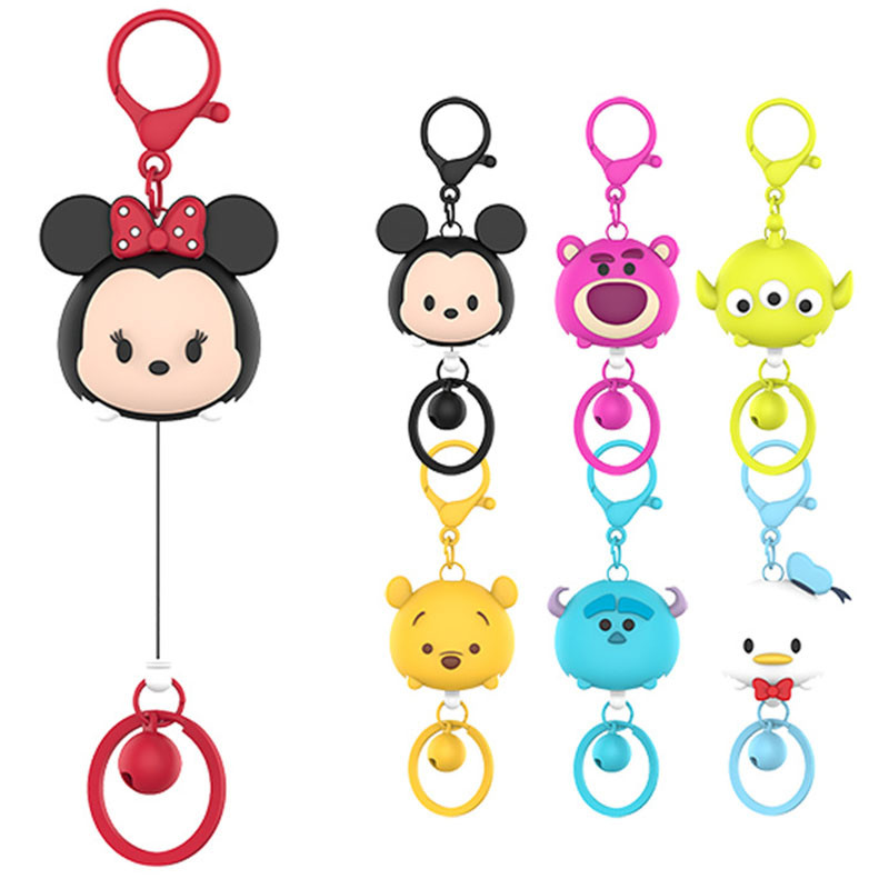 

Cute Cartoons Couple Mouse Retractable Badge Reel Keyholder Office Supplies Gilr Boy Keychain