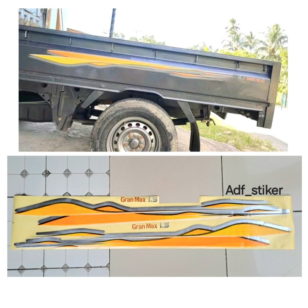 Stiker List Body Granmax 1.5 pick up/ Sticker grand max pickup / Stiker Grand max pickup grandmax Pi