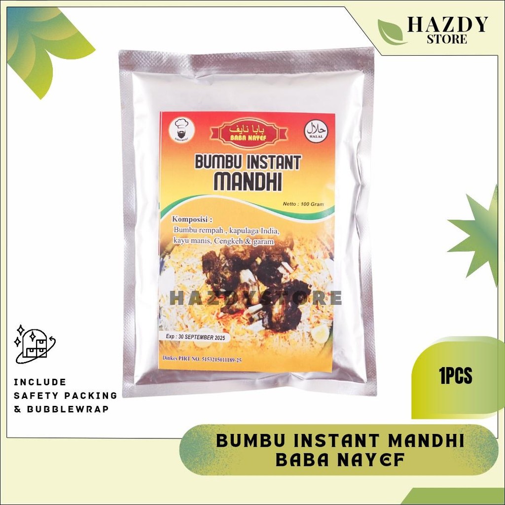 

baba nayef bumbu instant nasi mandhi original ajib enak