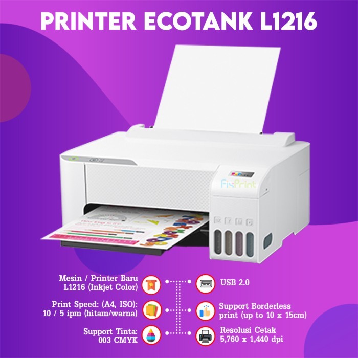 Printer EcoTank L1211 L 1211 L3211 L3210 New, Pengganti Epson L1110 L1210 Single Function A4