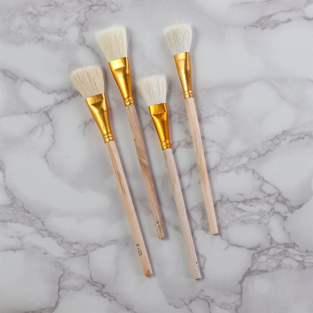 

Pointed Professional Wooden Brush Set Bristle Artist Oil Painting Watercolor Painting Acrylic Paint Brushes