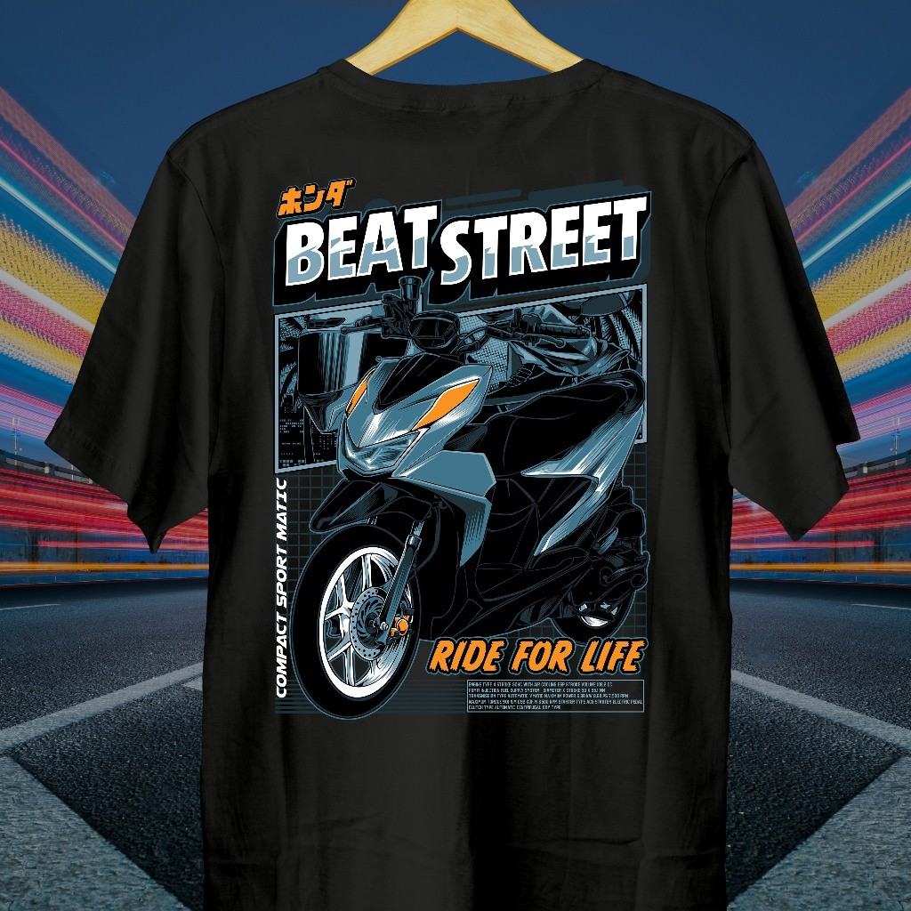 Kaos Motor Beat Street // Kaos Beat Street // Baju Beat Street // Beat Street