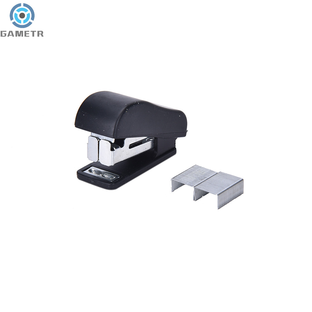 

1PC Mini Corchetera Binder Mini Stapler Set Kawaii Stapler Stationary with 50pcs Staples Plastic Color Random