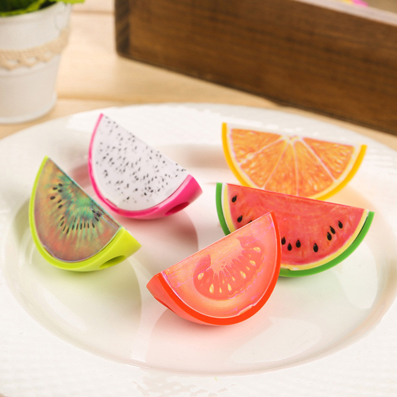 

Kawaii Fruit Hand Pencil Sharpener Safe Student Steel Blade Sharpener for Artists Kids Adults Colored Pencils Stationery School
