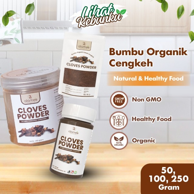 

ALAMEE Cengkeh Bubuk Clove Powder Ground Spice Murni Asli Tanpa Campuran Bumbu Organik LIHAT KEBUNKU