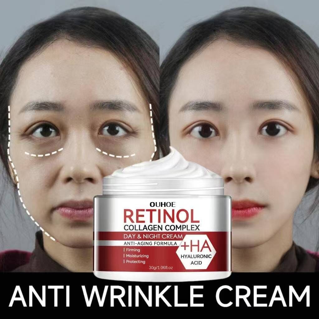 Retinol Cream Siang Malam Retinol Cream Anti Aging Perbaikan Retinol Night Cream Penghilang Flek Hit