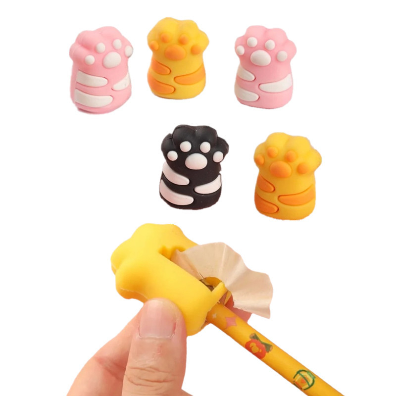 

Cartoon Cat Paw Pencil Sharpener Stationery Kawaii Pencil Sharpener for Students School Staff Sharpener Supplies
