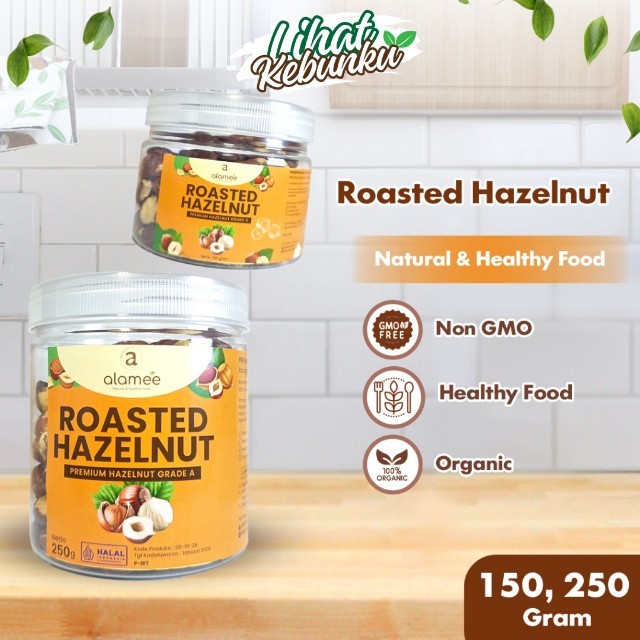 

ALAMEE Kacang Hazelnut Panggang Roasted Nut Cemilan Matang Renyah Oven LIHAT KEBUNKU