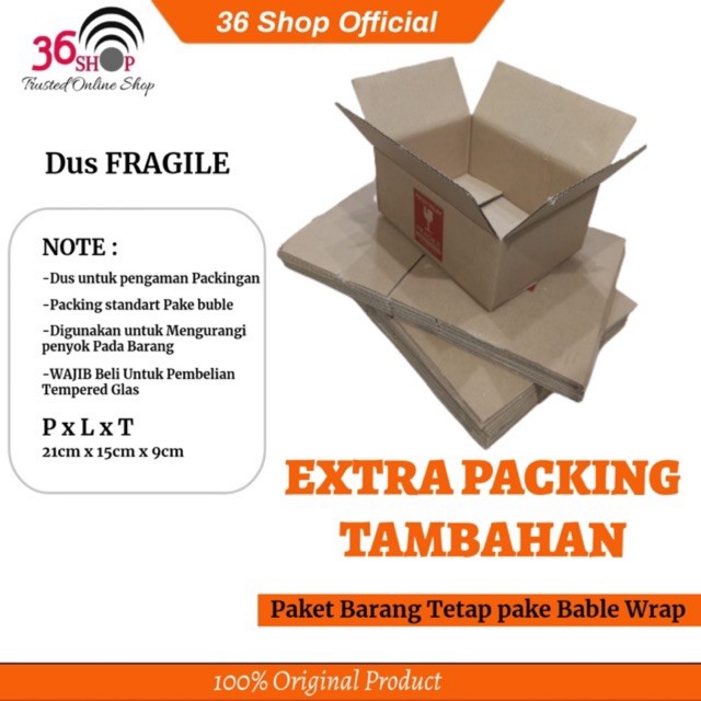 

Kardus Fragile untuk packing - Beli Tempered Wajib kardus