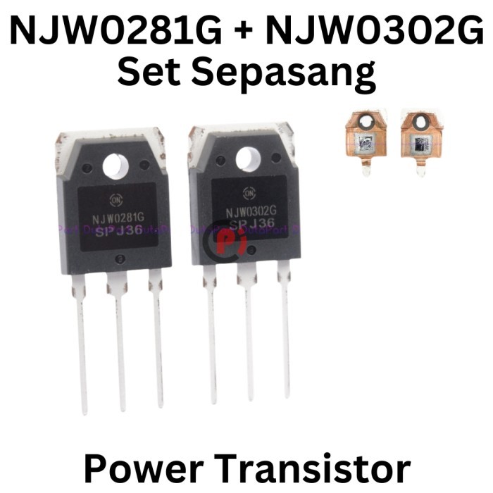 ORIGINAL SET NJW0281G + NJW0302G Power Transistor NJW0281 NJW0302 NJW 0281 0302
