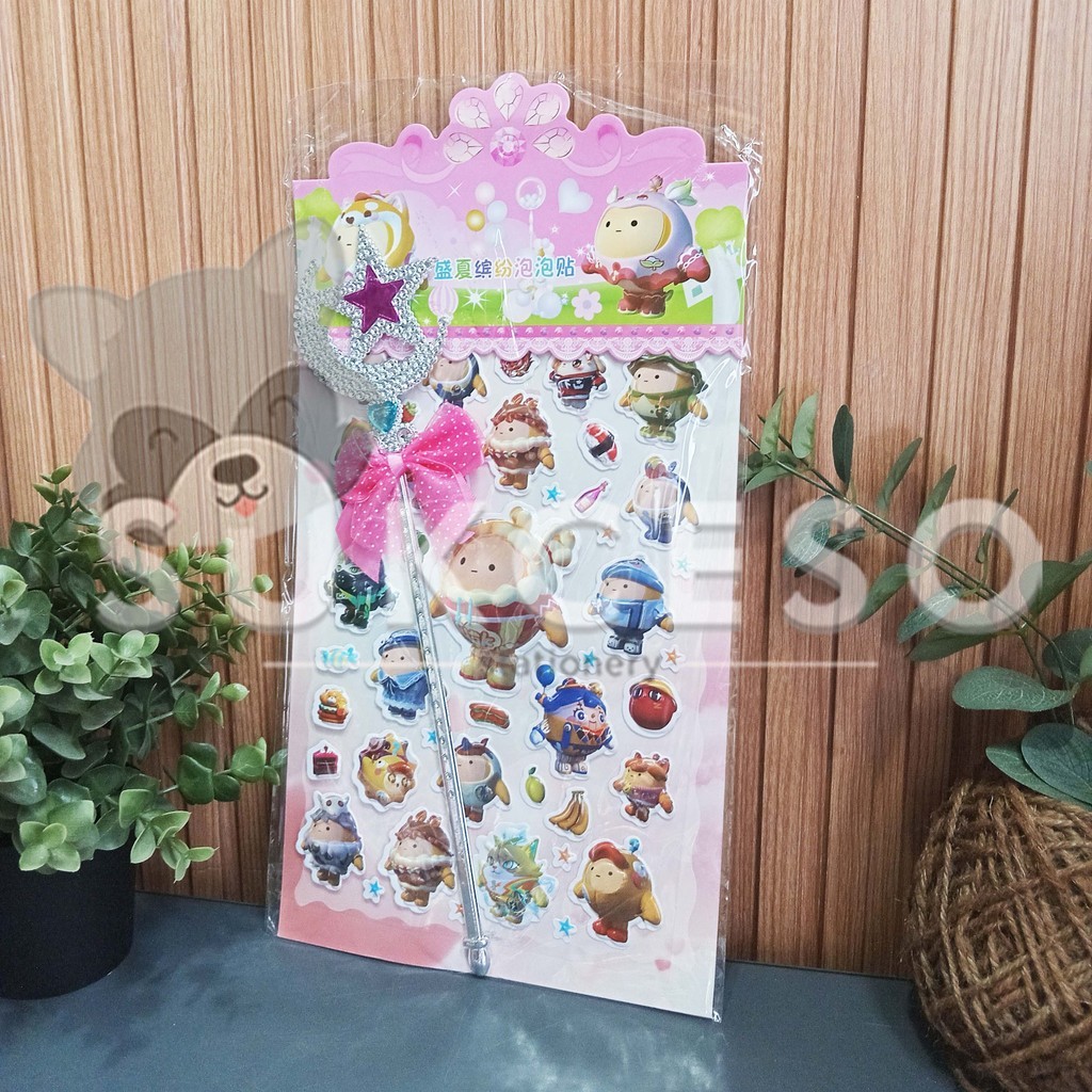 

FANCY Sticker Timbul + Tongkat Peri (SYD-EE) Murah