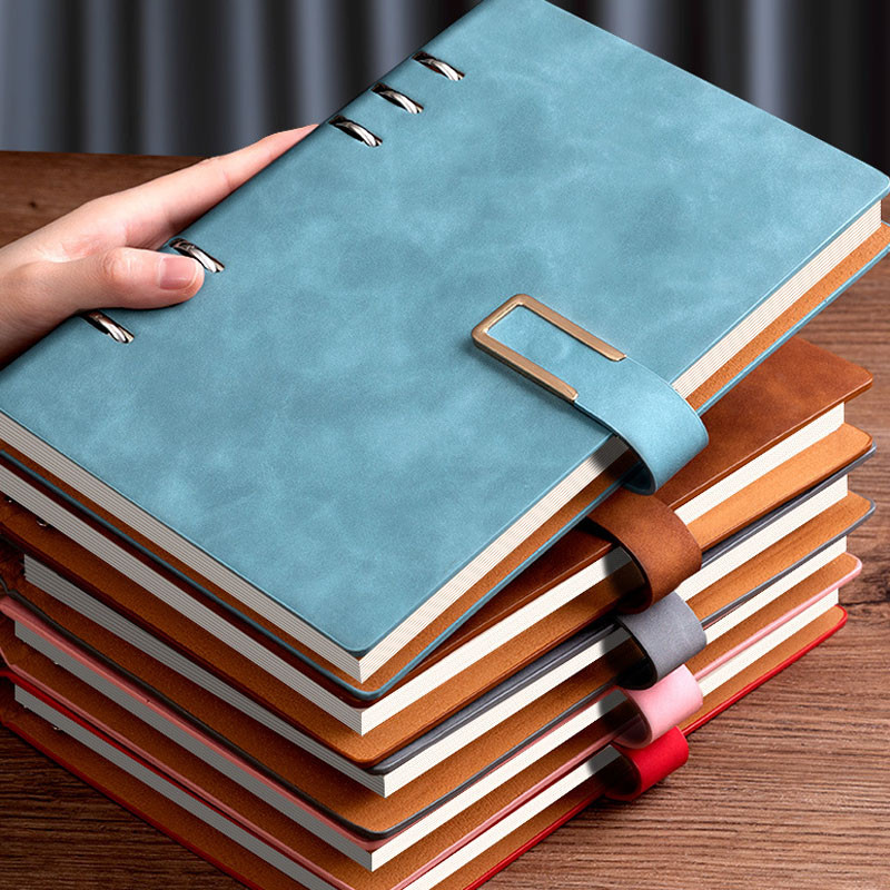 

60 Sheets Business Notebook Buckle Notebook Multi Color Thickened A5/A4/B5 Pu Leather Binder Notebook Stationery Supplies