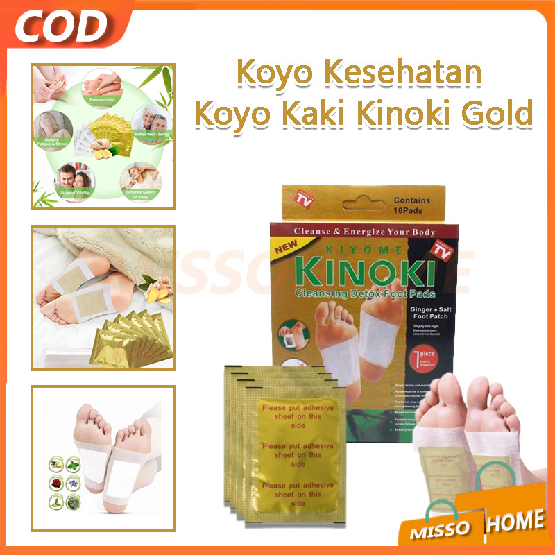 Koyo  Kesehatan Koyo Kaki Kinoki Gold / Koyo Kaki Penyerap Racun Di tubuh Saat Tidur / Kinoki Gold D