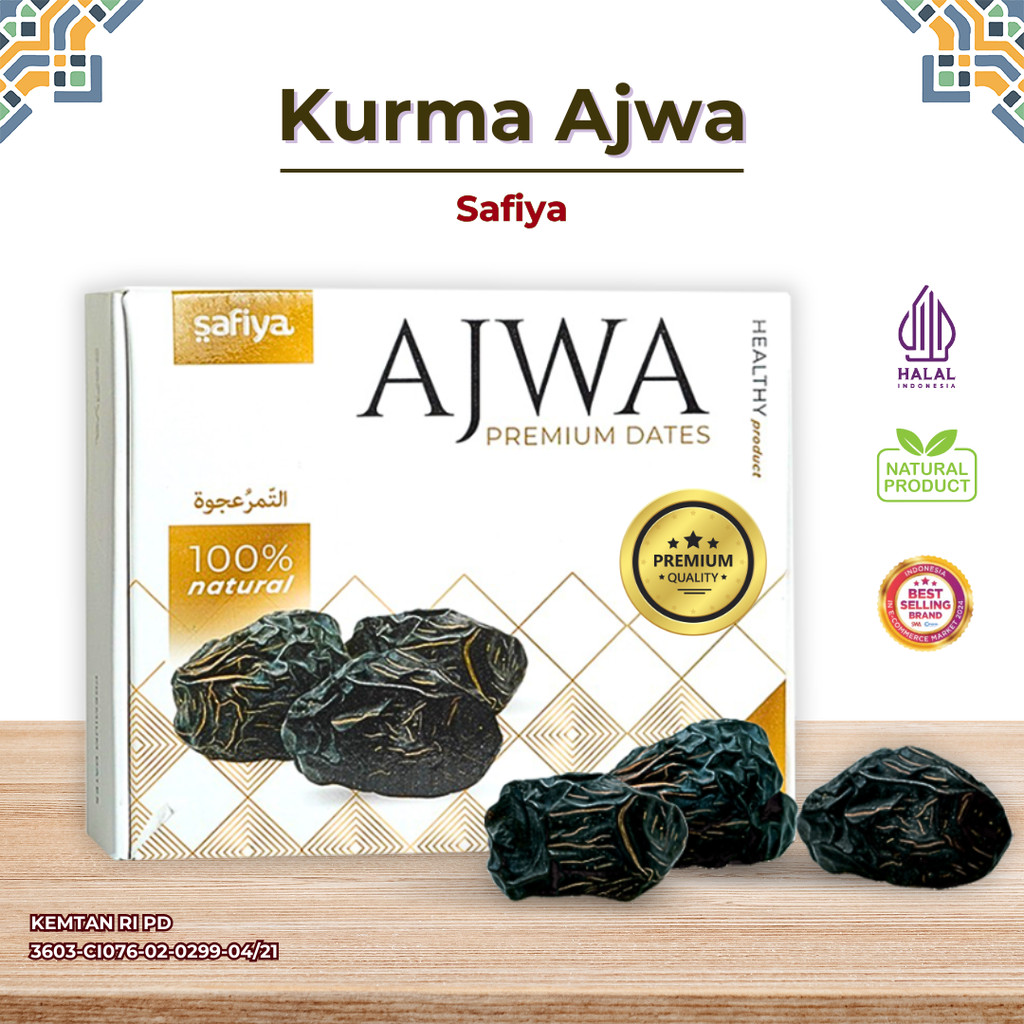 

Kurma Ajwa 1 Kg Safiya | Kurma Nabi Azwa Premium Original