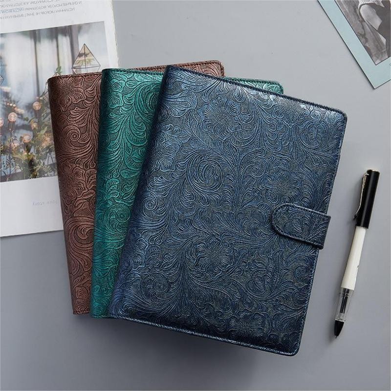 

Vintage Binder Notebook A5/A6 PU Notepad Cash Budget Planner Handbook Envelope Pocket Organizer