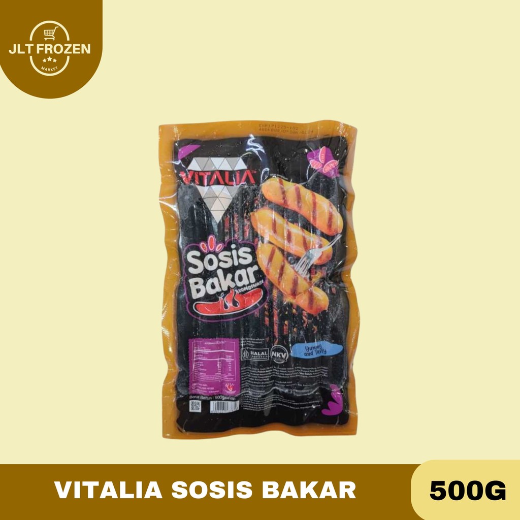 

Vitalia Sosis Bakar / Sosis Sapi Bakar 500g Isi 13 Pcs