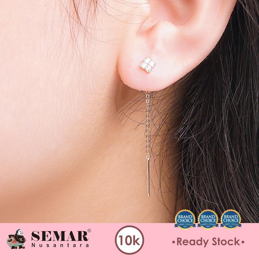 Anting Emas Slundup Avery Shine Gold 10K Semar Nusantara