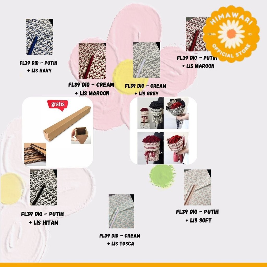 

HIMA - FL39 BRAND Kertas Bunga Paper Buket Motif Cellophane