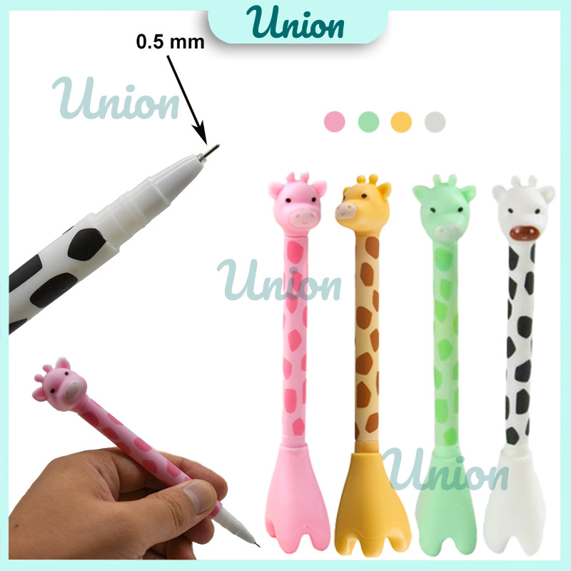 

Pulpen Gel Lucu Jerapah Dino Yogurt Pena Gel Hitam