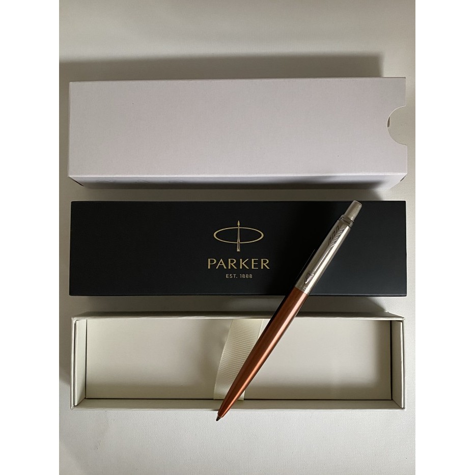 

[ N E W ] Pulpen Parker New Jotter Chelsea ( Orange ) CT ( klip silver )