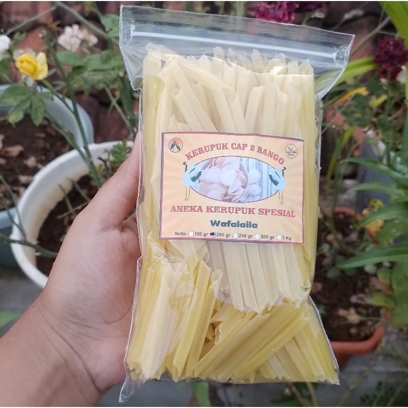 

KERUPUK POTATO STIK MENTAH CAP 2 BANGO 200gr