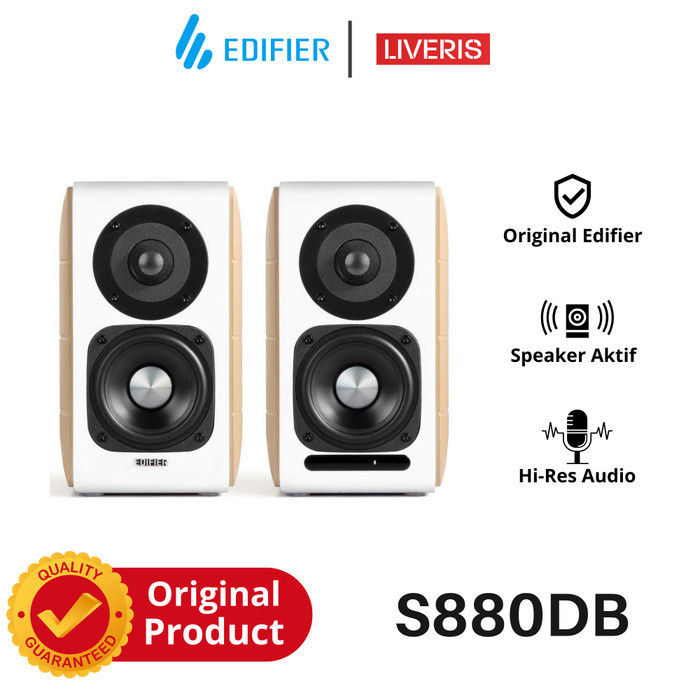 Edifier S880DB Bookshelf Speaker Aktif 2.0 Bluetooth Audio Hi-Res