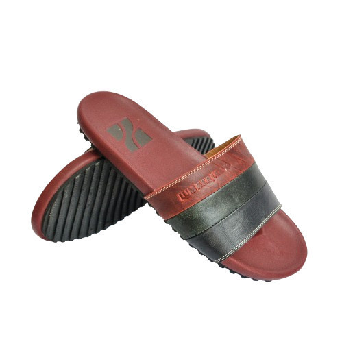 SANDAL SLOP PRIA SANDAL DEWASA SANDAL KULIT KEKINIAN