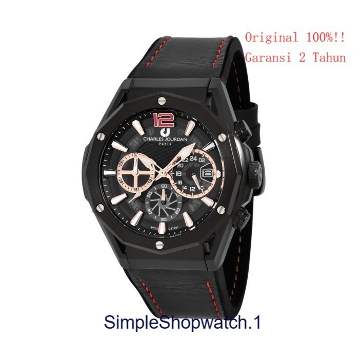 Original 100% Jam Tangan Pria Charles Jourdan CJ1101-1735C Garansi Resmi 2 Tahun