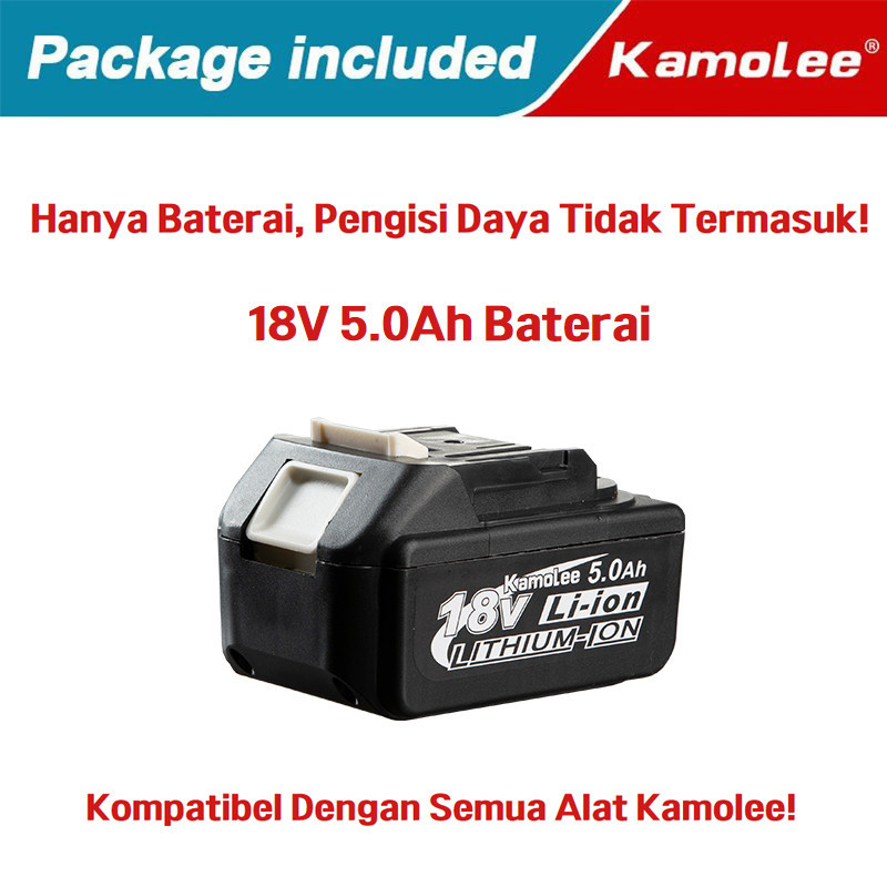 Kamolee18V Lithium Battery Rechargeable 5000mAh Battery for Power Tools(Supports JLD/Kamolee Tools)