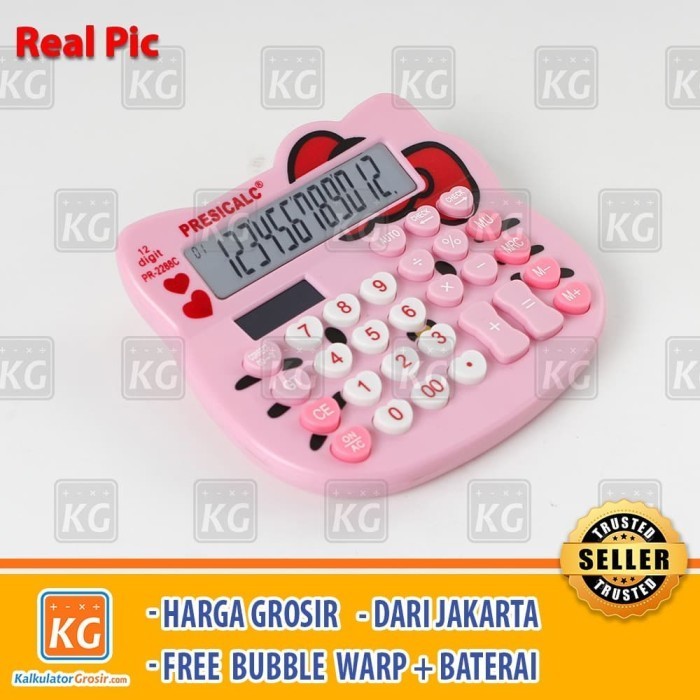 

Kalkulator Desktop Kepala Hello Kitty KT 2288 / 12 Angka / Murah