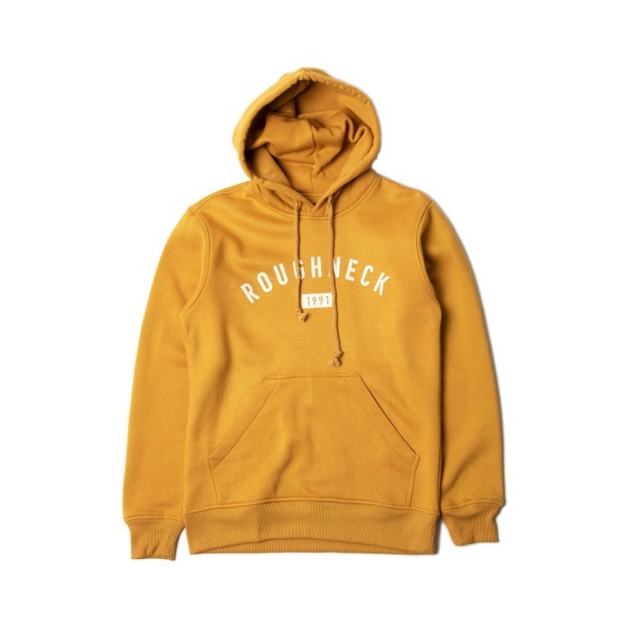 promo ✨ -Roughneck H077 Mustard S 1991 White Hoodie - S