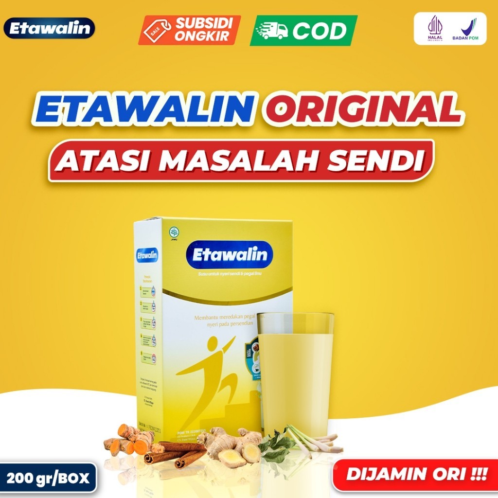 

ETAWALIN - Susu Kambing Asam Urat Atasi Nyeri Sendi Tingkatkan Kepadatan Dan Kesehatan Tulang 200g