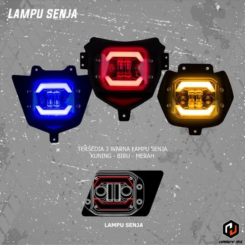 FLASH SALE REFLEKTOR LED DAYMAKER WR KLX CRF HEADLAMP LAMPU DEPAN LED DAYMAKER KLX 150 BF DTRACKER  