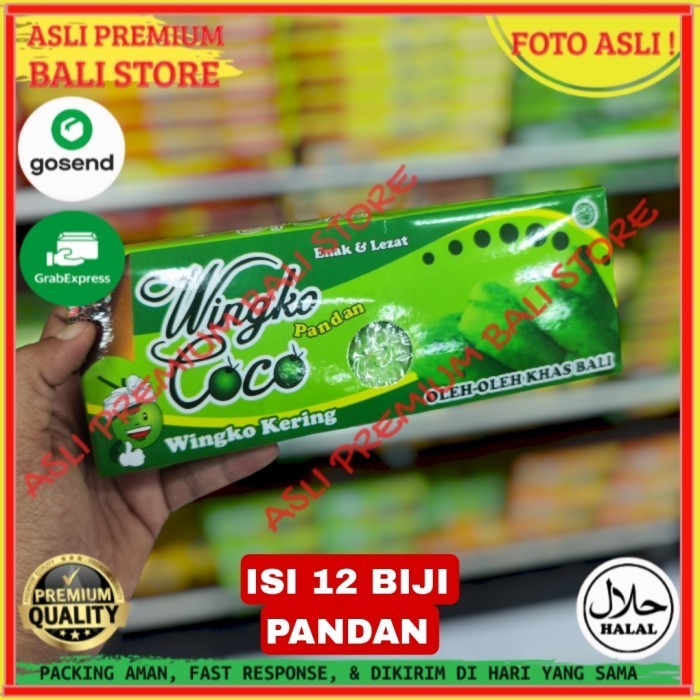 

OLEH OLEH MAKANAN CEMILAN CAMILAN SNACK KULINER KHAS ASLI ORI ORIGINAL BALI WINGKO WINGKOCOCO COCO BABAT WINGKOBABAT PANDAN