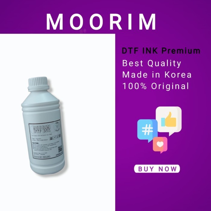 

Koleksi Terbaru Tinta DTF White 1 Liter Moorim